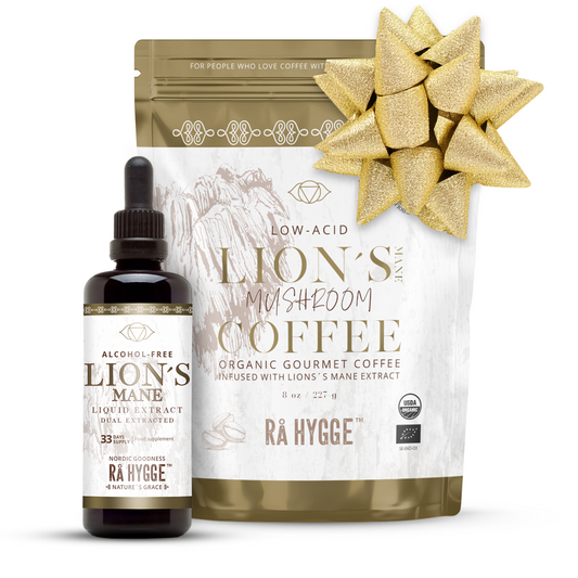 Double Lion's Mane Mushroom Coffee Whole Beans & Liquid Extract