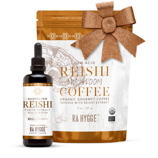 Double Reishi - Mushroom Coffee Whole Beans & Liquid Extract