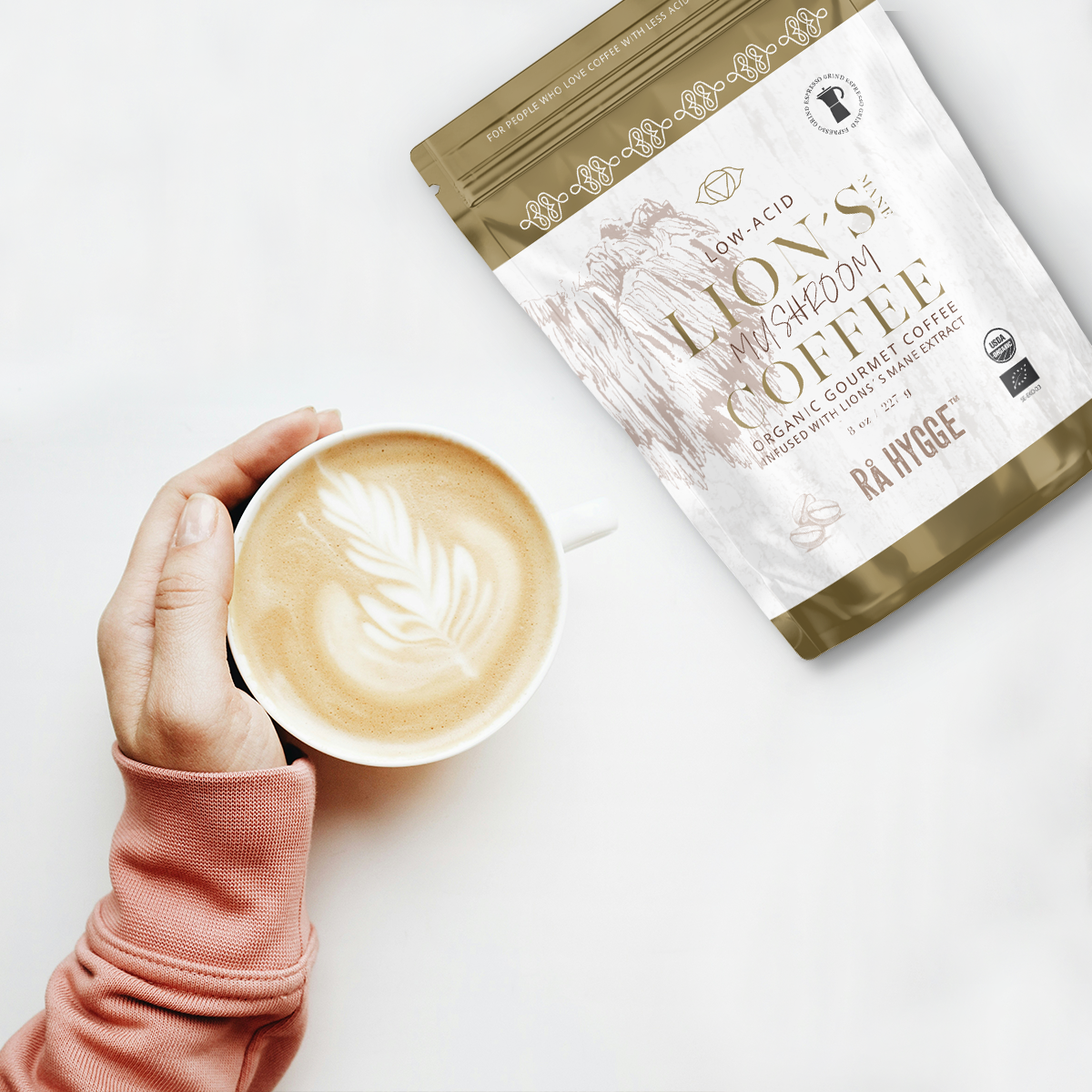 Lion's Mane Mushroom Coffee Espresso ground 227 g / 8 oz