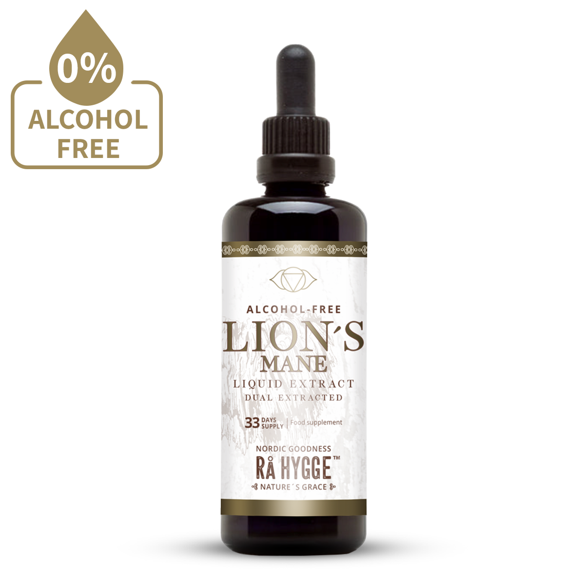 Alcohol-Free Lion's Mane Liquid Extract 100 ml BIO/ 3.38 fl. oz.
