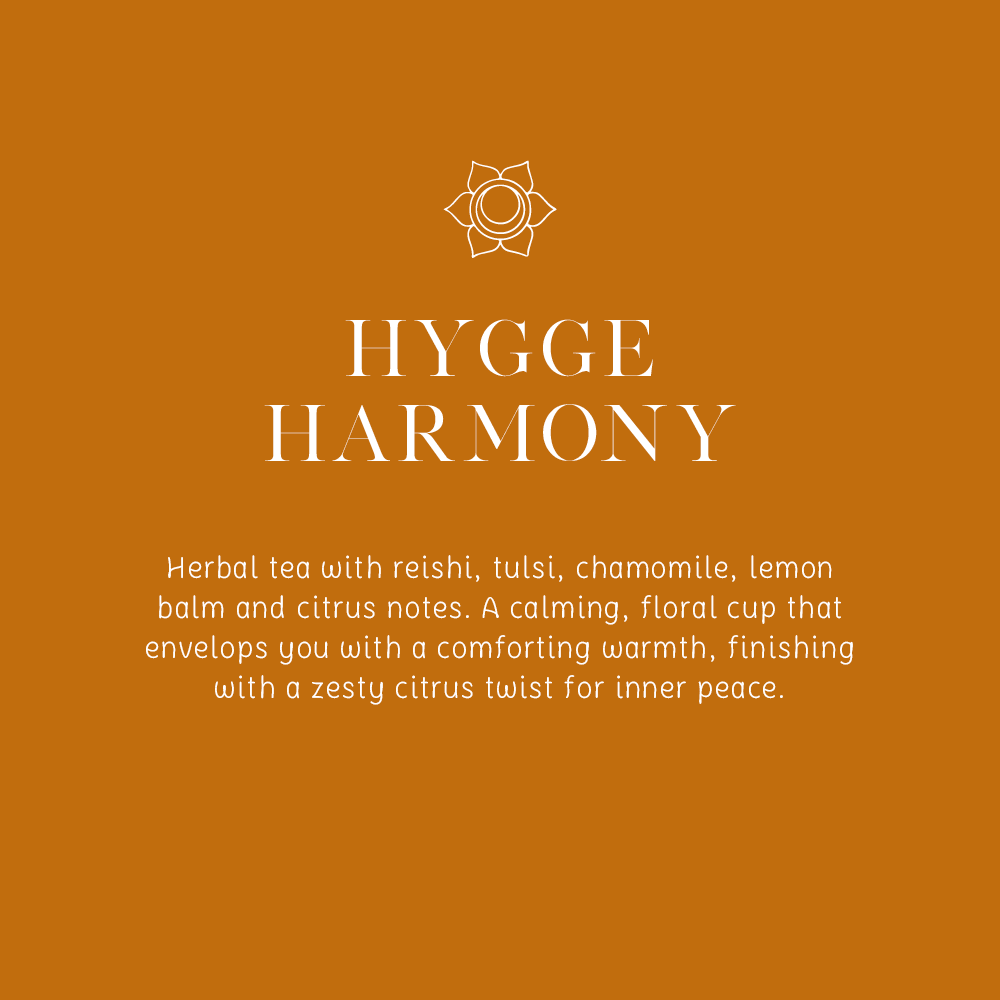 Hygge Harmony - Organic Herbal Tea w. Reishi Mushrooms - 16 Tea Bags 1.8g (29g)