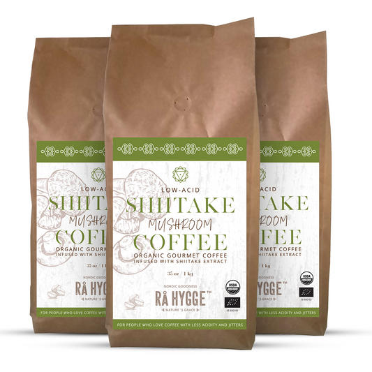 Vitality Bundle: Supersize Shiitake Specialty Coffee Pack 3 x 1 kg / 35.27 oz
