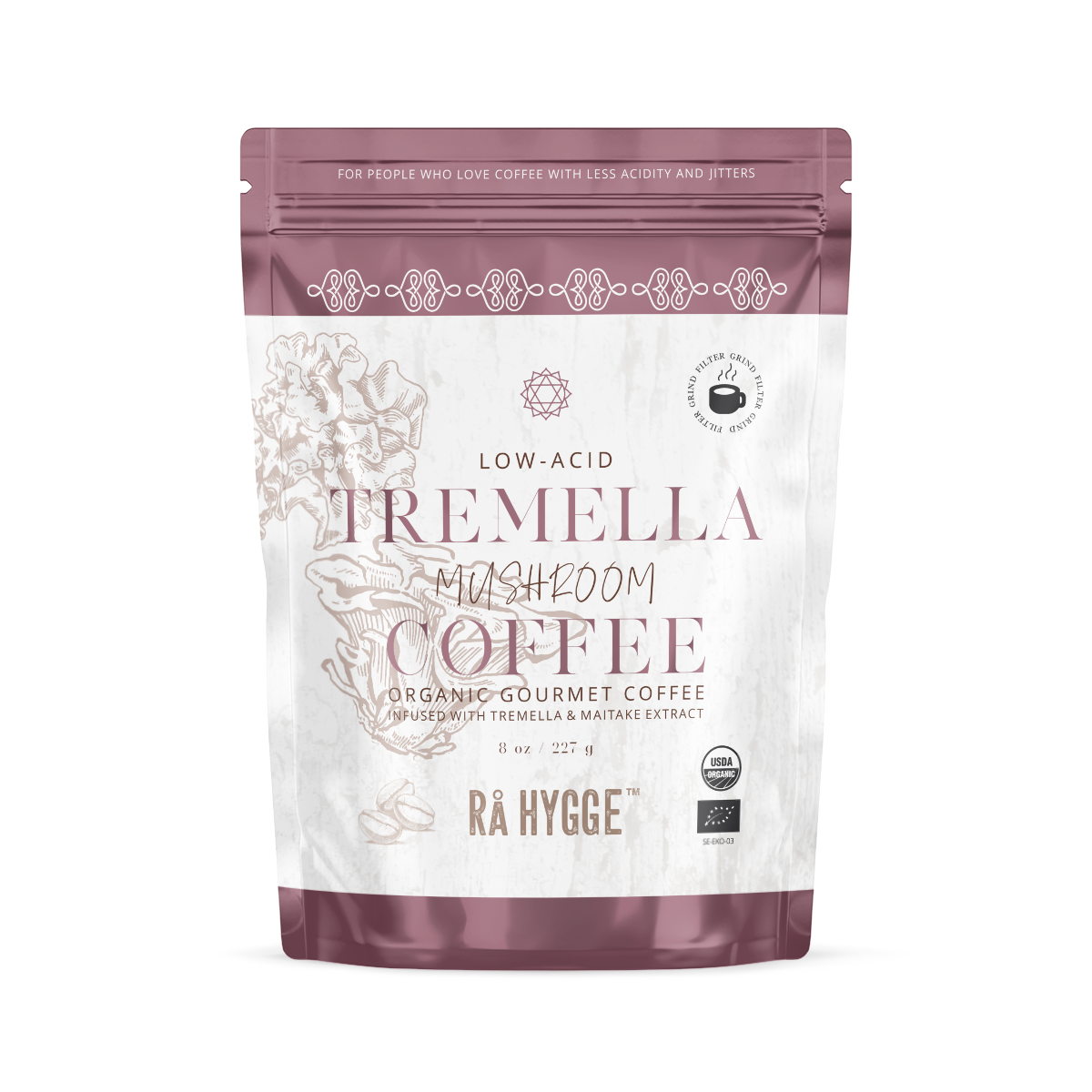 Tremella Mushroom Coffee Filter ground 227 g / 8 oz