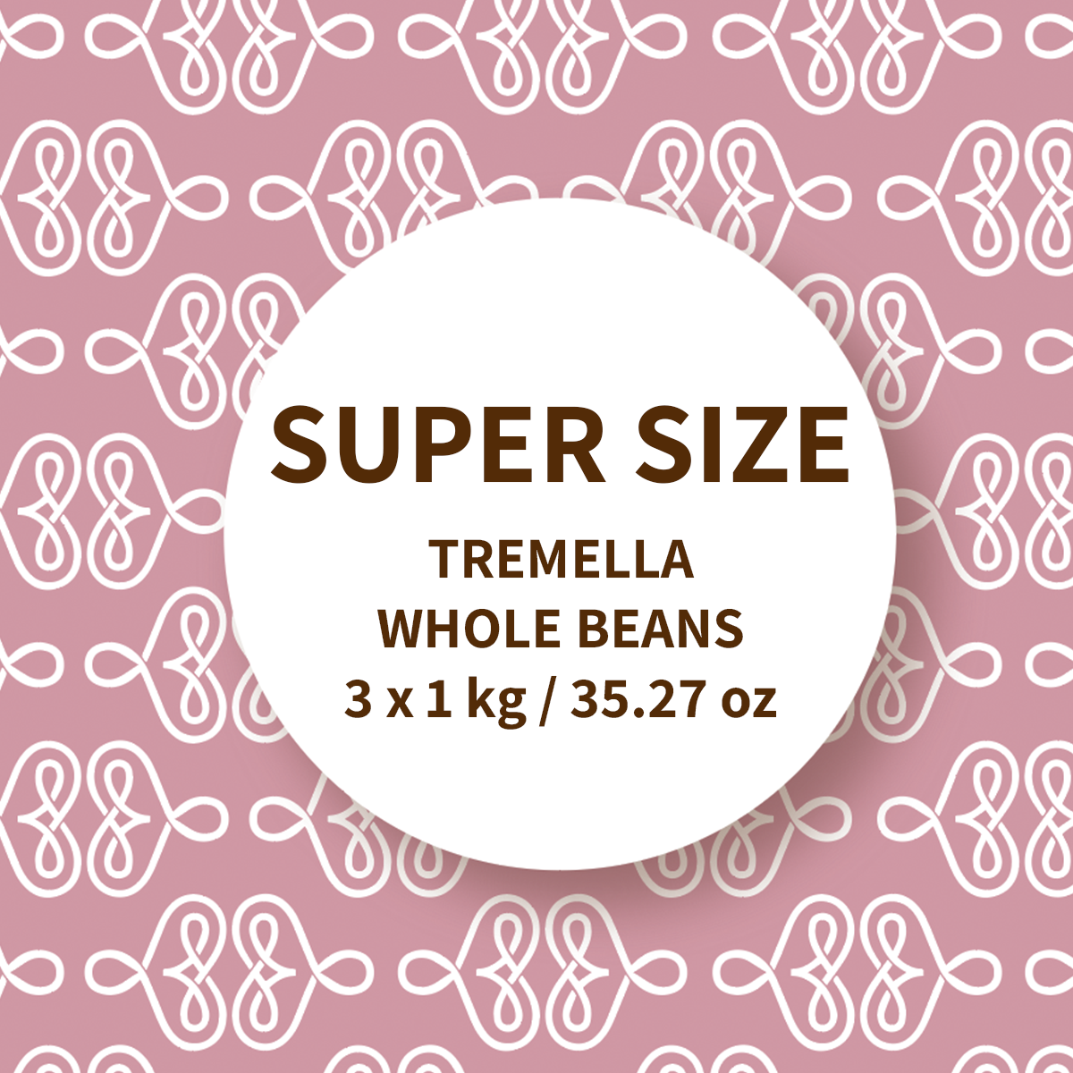 Supersize Tremella Mushroom Coffee Pack 3 x 1 kg / 35.27 oz