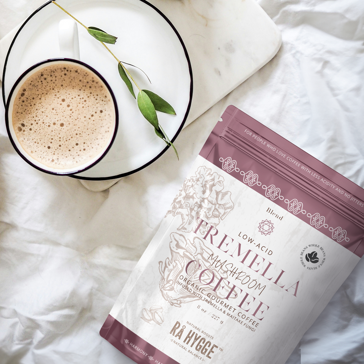 Tremella Mushroom Coffee Whole beans 227 g / 8 oz