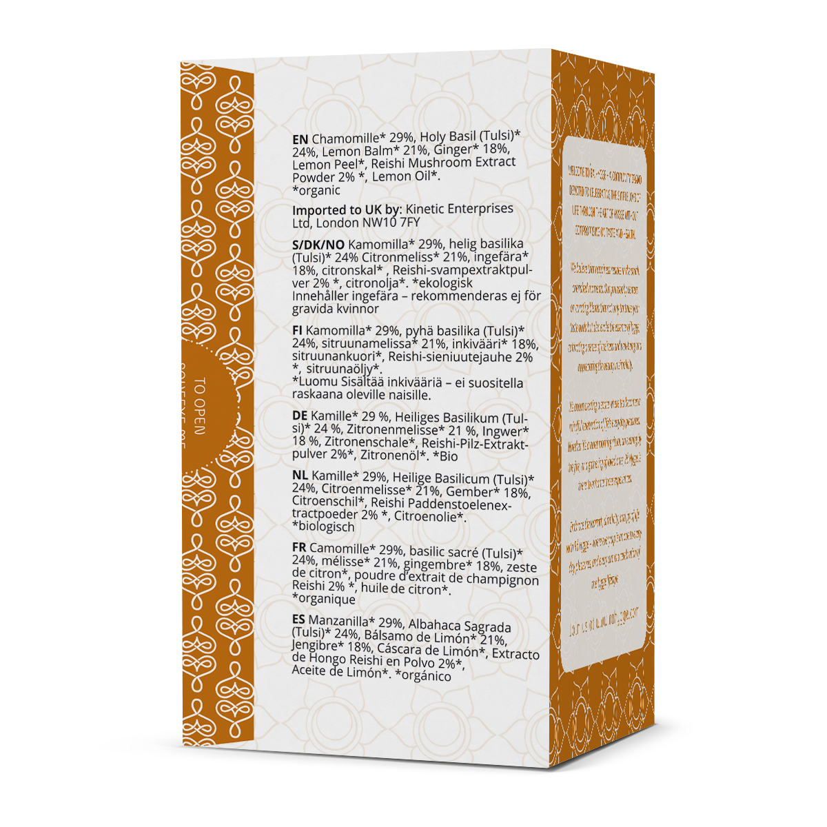 Hygge Harmony - Organic Herbal Tea w. Reishi Mushrooms - 16 Tea Bags 1.8g (29g)