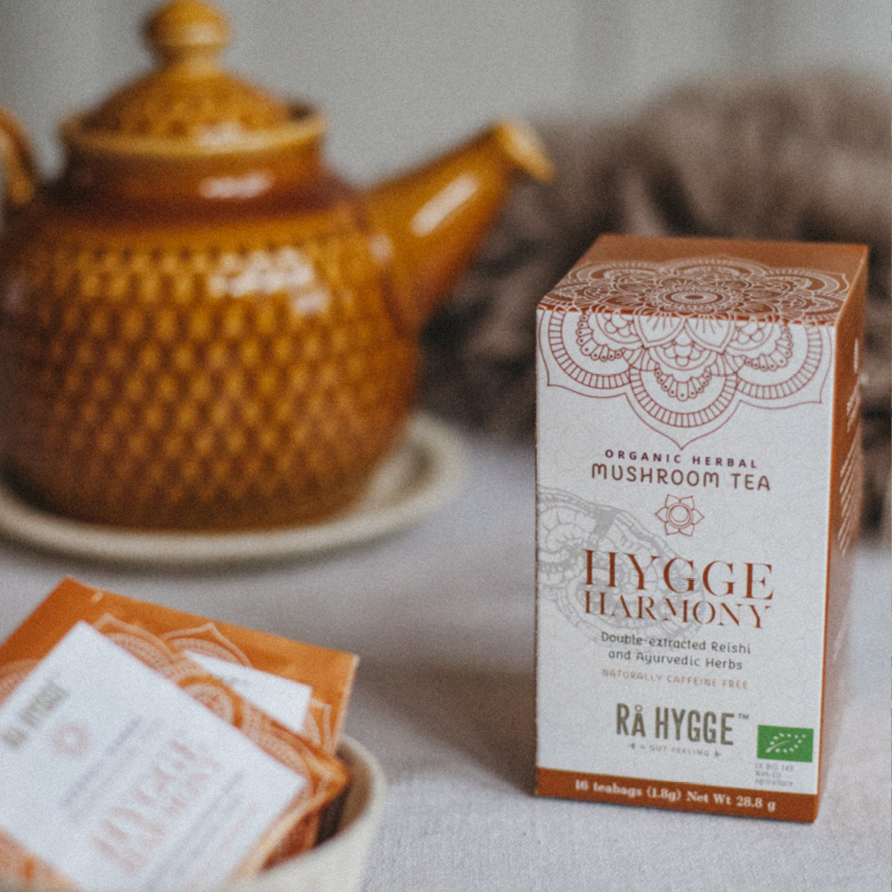 Hygge Harmony - Organic Herbal Tea w. Reishi Mushrooms - 16 Tea Bags 1.8g (29g)