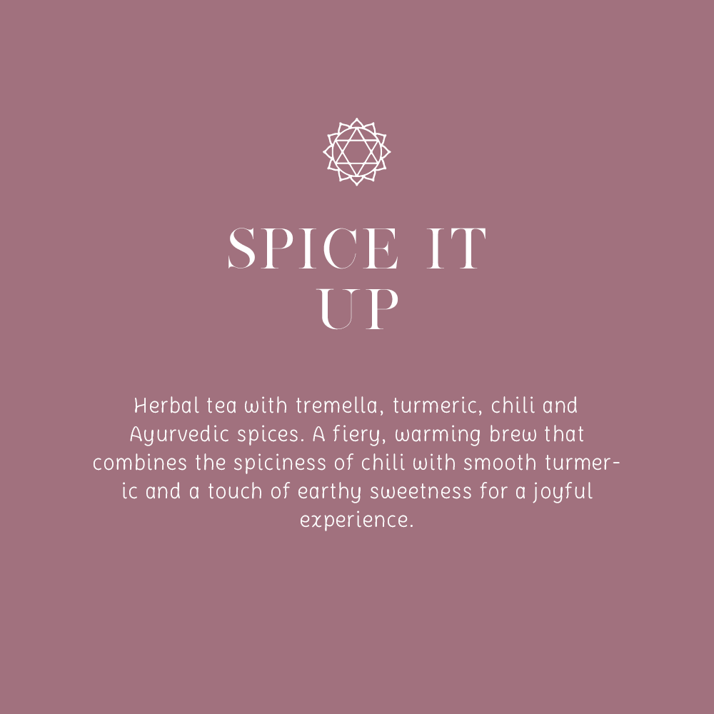 Spice It Up- Organic Herbal Tea & Spices w. Tremella Mushrooms - 16 Tea Bags 1.8g (29g)