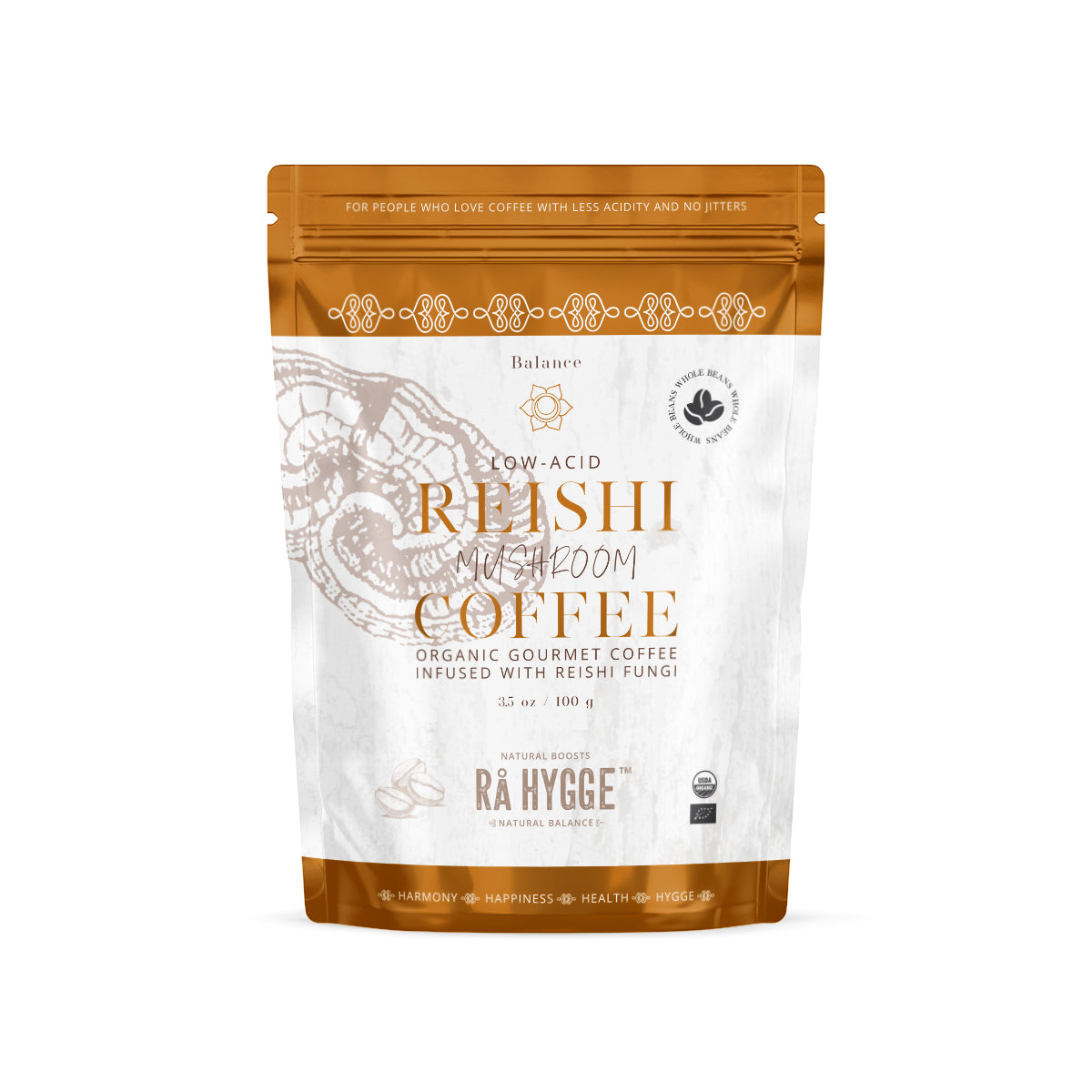 Reishi Mushroom Coffee Whole beans 100 g / 3.5 oz