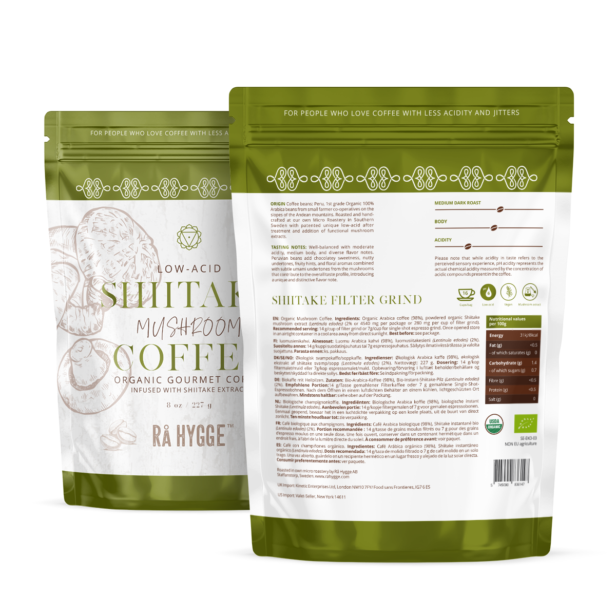 Shiitake Specialty Coffee Filter Grind 227 g / 8 oz