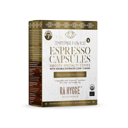 Compostable Coffee Capsules with Lion's Mane BIO (Nespresso compatible) 10 pcs