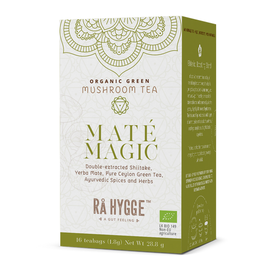 Maté Magic- Organic Green Tea & Herbs w. Shiitake Mushrooms- 16 Tea Bags 1.8g (29g)