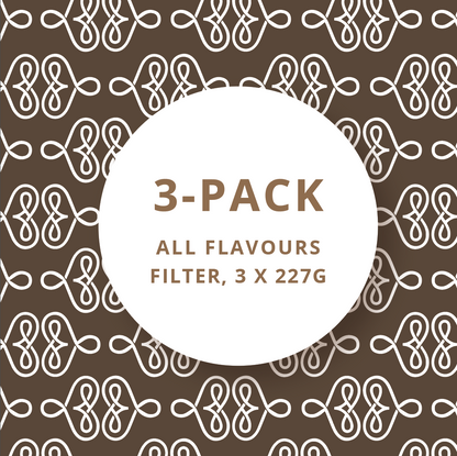 3-Pack - Variety Filter 227 g / 8 oz